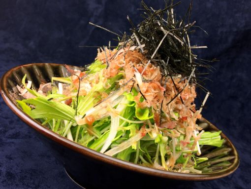 じゃこと水菜のハリハリサラダ 